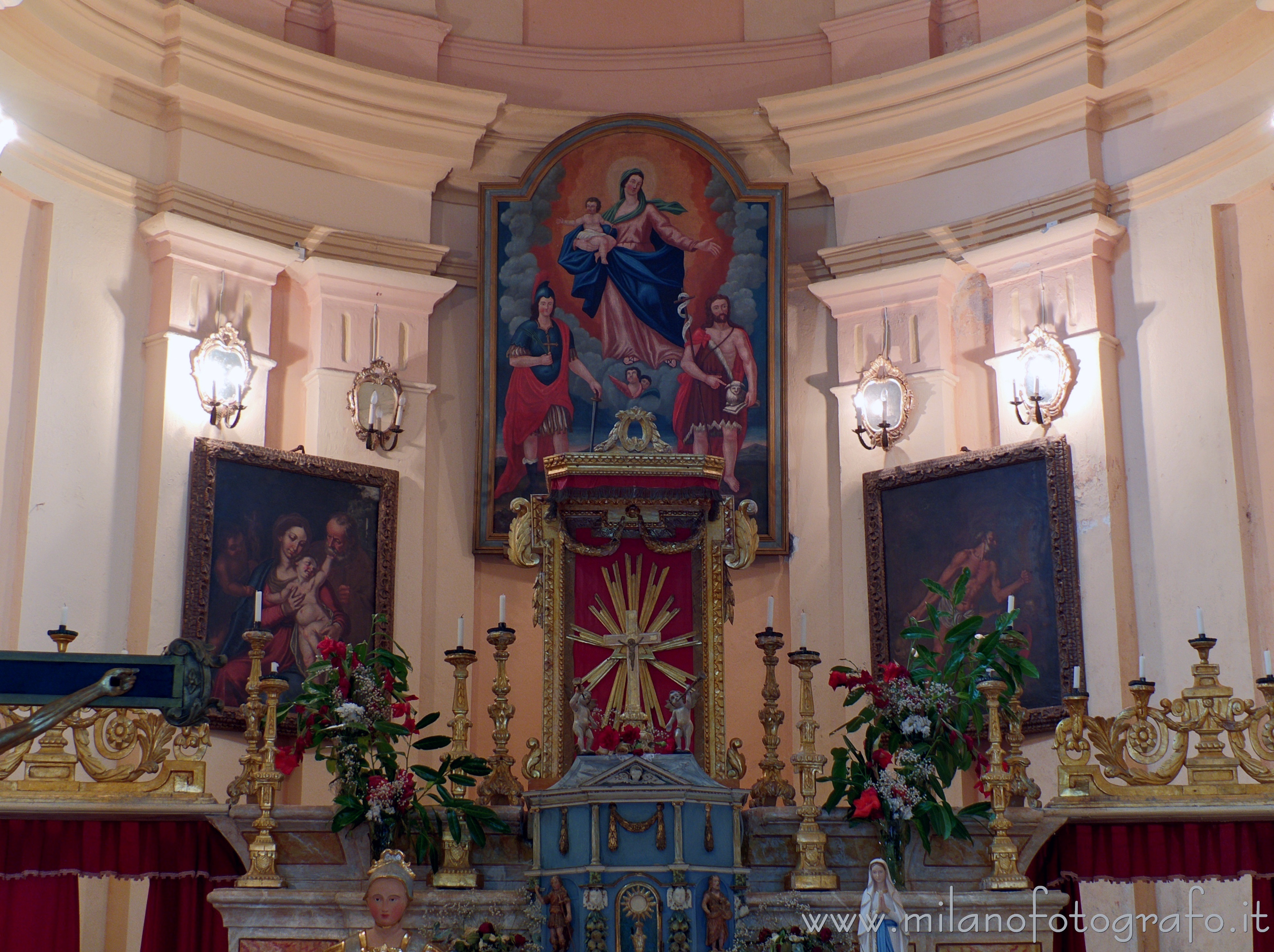 Rosazza (Biella, Italy) - Bottom wall of the apse of the Oratory of San Defendente - Full resolution picture